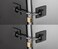 Guardianite 2Pack Refrigerator Lock 2Pack Black with Keyed Padlock