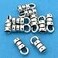 FindingKing 10 Silver Crimp Beads Fancy Cord Ends W Loop 2mm New