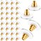 Outus 200 Pcs Earring Backs for Droopy Ears Backs Replacements Earring Backs for Heavy Bullet ClutchGold
