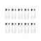 glasstore 10Pcs Glass Sealed Bottle with Screw Aluminum Cap Clear Tiny Empty Sample Vials Glass Jars Containers Cute Wishes Bottle 10ml