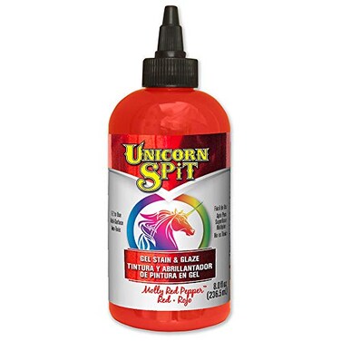 Unicorn Spit Wood Stain Glaze 8oz Molly Red Pepper