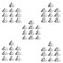 AZB 50 Pieces Pottery Kiln Nails Ceramic Refractory Support Nails High Temperature Cone Support Nails Reusable Resistant Pottery Tools Kiln Tool