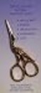 Tooltron Tool Tron Red Ruby Swarovski Crystal Stork 312Inch Scissors Gold Plated