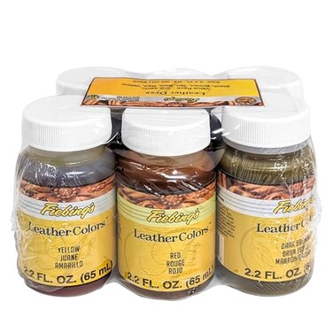 Realeather Fiebings Leather Dye 6 Pack