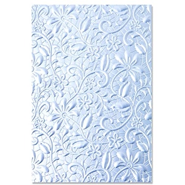 Sizzix 3D Textured Impressions Embossing Folder Lacey by Kath Breen 665324