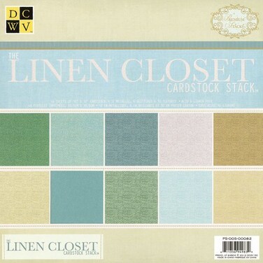 DCWV PS00500082 12 by 12 Linen Solid Stack