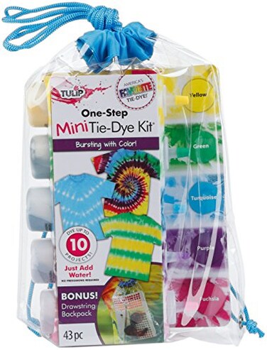Tulip OneStep Tie Dye Drawstring Back Pack Kit 43Pc