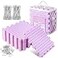 Opstin Knitting Blocking Mats and Pins Interlocking Blocking Boards for Crochet Projects 075 Extra Thick Blocking Mats with 150 TPins and Storage Bag