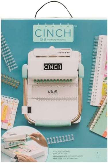 We R Memory Keepers Cinch Book Binding Machine Version 2 Mint Easy to Use Slide Ruler Spiral Binding Professional Books Notebooks Calendars