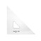 Pacific Arc Drafting Triangle 18inch 4590 Degrees Clear Acrylic