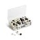 U Brands Sphere Push Pins Black White and Gold 200Count