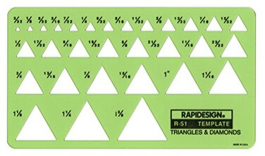 Rapidesign Triangles and Diamonds Template 1 Each R51
