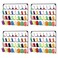 OYEAL 4 Pack Sewing Embroidery Thread Rack WallMounted Thread Holder Metal Sewing Organizer with Hanging Tools Large Thread Organizer 32Spool