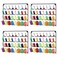 OYEAL 4 Pack Sewing Embroidery Thread Rack WallMounted Thread Holder Metal Sewing Organizer with Hanging Tools Large Thread Organizer 32Spool