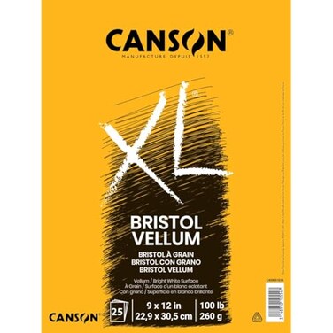 Canson XL Series Vellum Bristol Pad 9x12