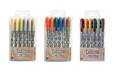 Tim Holtz Ranger 18 Distress Crayons Bundle Sets 8 9 10
