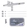 Master Airbrush Model G344 MultiPurpose DualAction Gravity Feed Airbrush with 3 Nozzle Sets 02 03 05mm Needles Fluid Tips and Air Caps 116 oz Fluid Cup User Friendly Versatile Set Kit