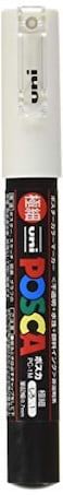 posca uni Uni Posca Extra Fine Marker White PC1M1 1 Set
