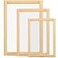 Caydo 3 Pieces 3 Size Wood Silk Screen Printing Frame with Mesh for Screen Printing 10 x 14 Inch 82 x 122 Inch 67 x 106 Inch