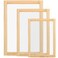 Caydo 3 Pieces 3 Size Wood Silk Screen Printing Frame with Mesh for Screen Printing 10 x 14 Inch 82 x 122 Inch 67 x 106 Inch