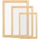 Caydo 3 Pieces 3 Size Wood Silk Screen Printing Frame with Mesh for Screen Printing 10 x 14 Inch 82 x 122 Inch 67 x 106 Inch
