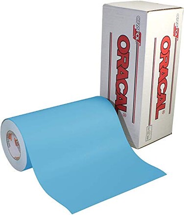 ORACAL 813 Stencil Film Roll 12ft x 10ft Light Blue