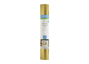 Cricut Permanent Vinyl Textured Metallic Gold 4ft Roll 12x48