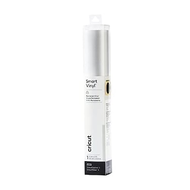 Cricut Smart Permanent Vinyl Shimmer Silver 3ft Roll 13x36 for Explore and Maker 3 Matless Cutting for Long cuts up to 12ft