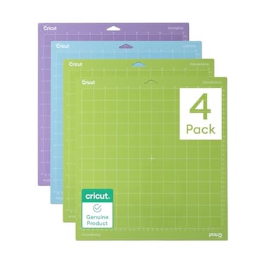 Cricut Cutting Mat Variety Pack 4 Count 12in x 12in for Explore Maker Machines Includes 2 StandardGrip 1 LightGrip 1 StrongGrip