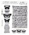 Stampers Anonymous Tim Holtz Cling Rubber Stamp Set Papillon CMS106