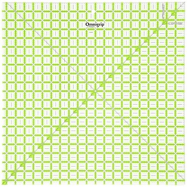 Omnigrid Omnigrip 2012 x 2012 NonSlip Square Quilting Ruler by