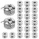 InnoHHustle 2 PCS Bobbin Case and 20 Pcs Metal Sewing Machine Bobbins Stainless Steel Bobbin Case Sewing Machines Class 15 Bobbins Replacement Compatible with Front Loading 15 Class Machine