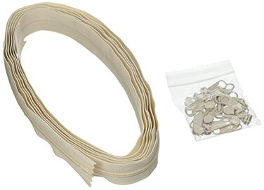 Annie Zippers by The Yard 4yds Ivory