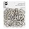 Dritz 38 Grommets with Setting Tool 72 Sets Nickel Finish Metal Grommet Kit for Fabric Tents Curtains Craft Projects