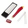 BOHIN Refillable Chalk Pencil Set for Sewing Quilting and Tailoring Precision Fabric Marking Tool with 16 White Chalk Refills and Sharpener