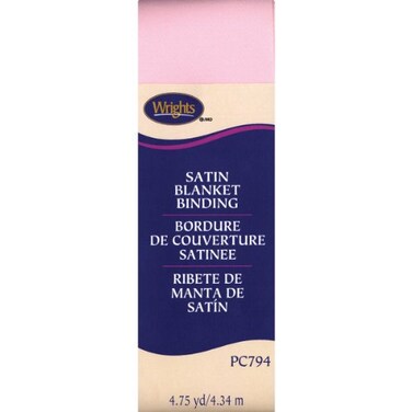 Wrights Satin Blanket Binding PC794 475 yard Pink 117794303