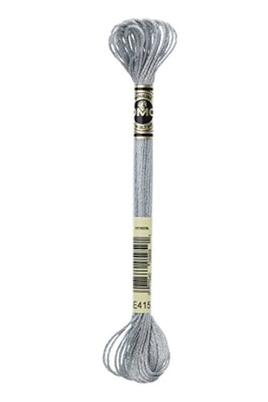 DMC Metallic Embroidery Floss 87ydsPewter