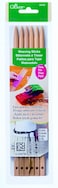 Clover 8440 Fine Weaving Sticks 6Pack Brown