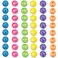 Fun Express Neon Marbleized Bouncy Balls Bulk Set of 48 Small bouncey Balls