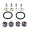 JDMSPEED Neo Chrome Universal CNC Billet Bumper Trunk Quick Release Fastener Kit