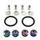 JDMSPEED Neo Chrome Universal CNC Billet Bumper Trunk Quick Release Fastener Kit