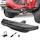 Nilight Hitch Step with 2 Hitch Receiver Rear Bumper Guard Protector Compatible with Car Truck Vehicles Upgraded Textured Black Hitch Step Bar with Hitch Lock UBolts Stabilize