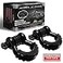 AUTMATCH D Ring Shackle 34 Shackles 2 Pack 41887Ibs Break Strength Clevis Shackle with 78 Screw Pin and Shackle Isolator Washers Kit for Tow Strap Winch Off Road Vehicle Recovery Black