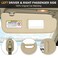 TadaMark Left Driver Right Passenger Sun Visor Fit for Hyundai Elantra 2011 2012 2013 2014 2015 Beige Without Light Replace 852103X000TX 852203X000TX 1 Pair