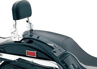 Kuryakyn 1605 Motorcycle Accessory PlugNPlay Sissy Bar Component Passenger Seat Backrest Pad Black