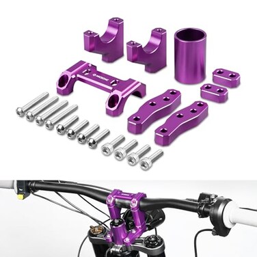 NICECNC Purple 2030MM Front Handlebar Bar Riser Mount Bracket Compatible with Surron Light Bee X Segway X160 X260