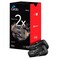 Cardo Systems FREECOM 2X Motorcycle 2Way Helmet Bluetooth Communication System Headset Intercom Universal Bluetooth Connectivity Waterproof 40mm Speakers Dual Pack