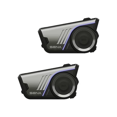 Sena 60S Motorcycle Communication Headset with Wave Mesh and Bluetooth Intercom 2nd Generation Sound by Harman Kardon Dual Pack