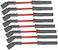 MSD 32819 Super Conductor Spark Plug Wire Set Red