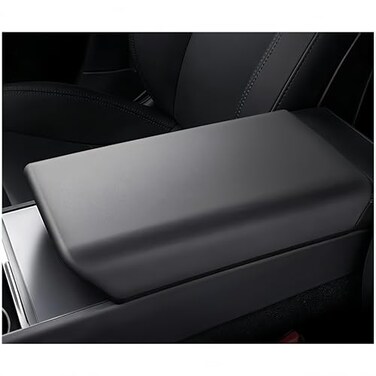 frani Center Console Armrest Cover Designed for Tesla Model 3 Highland 20242026 and Model Y Juniper 2026 RefreshNonSlip Designed with EZ Snap On InstallBlack